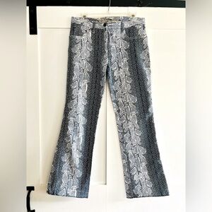 Ungaro Fever Women's Black and White Flare Jeans